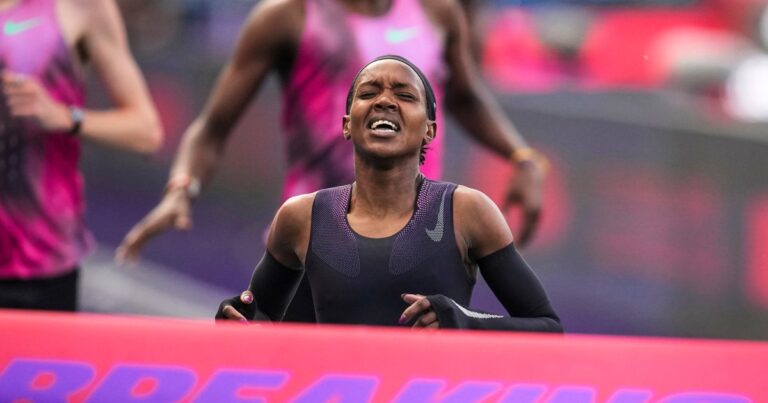 faith-kipyegon-sets-women-s-mile-record-falls-short-of-sub-4